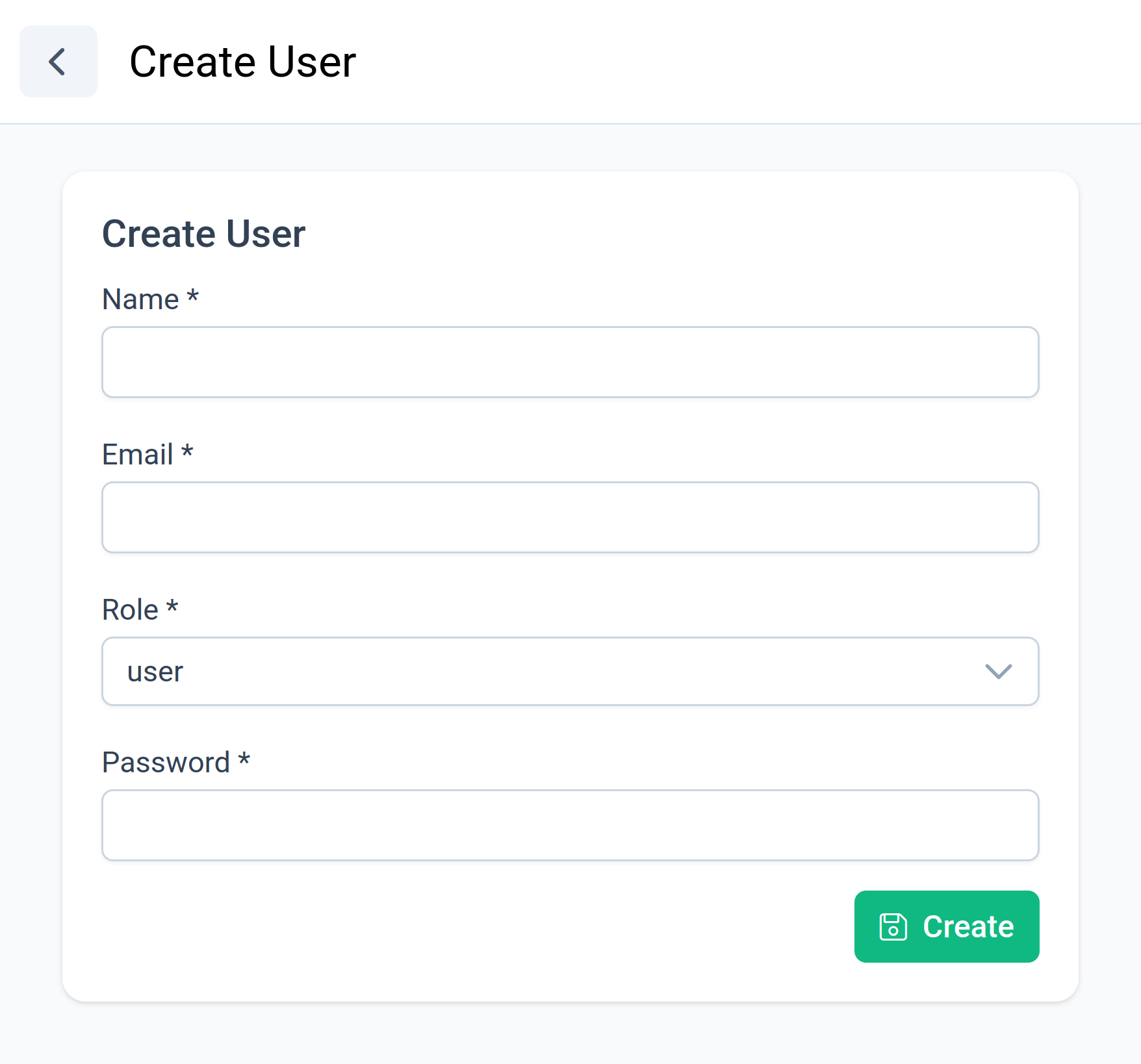 Create User